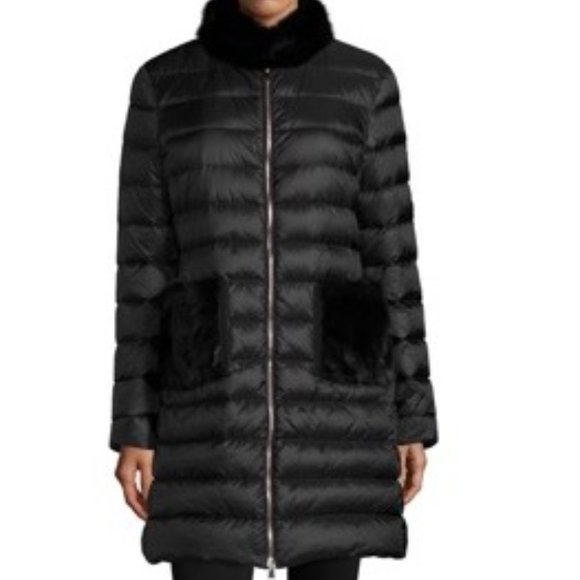 Moncler Mink Trimmed Puffer XS - LIKE NEW - Picture 1 of 7
